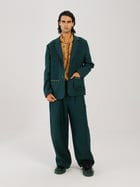 Front Smocked Blazer Set view 1