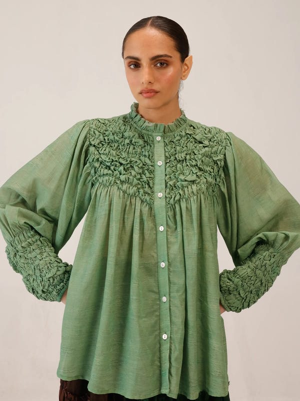 Cord — Smocked Shirt