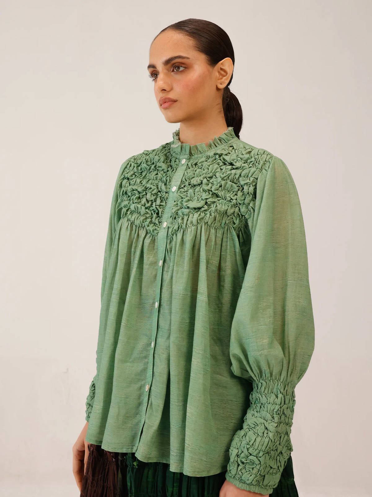 Smocked Shirt - image 4