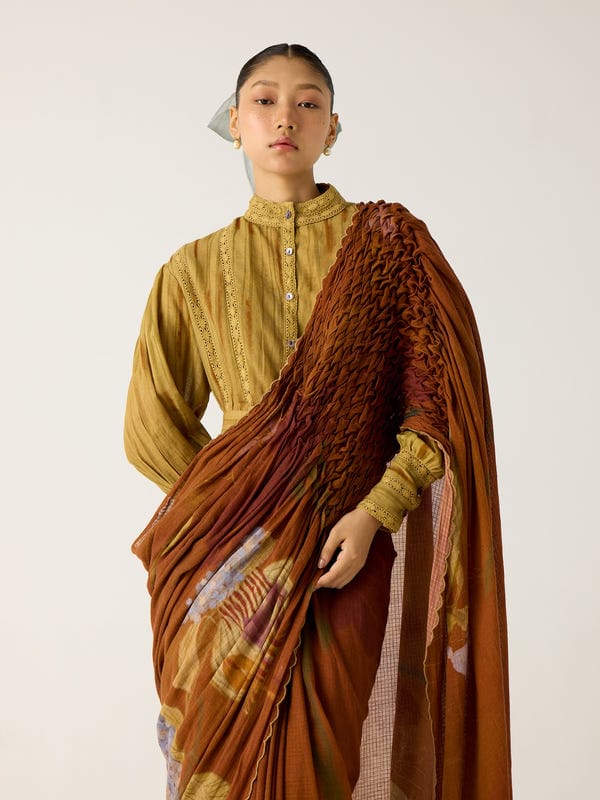 Cord — Smocked Saree + Top