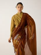 Smocked Saree + Top view 9