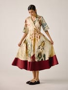 Print Blocked Dress view 2
