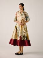 Print Blocked Dress view 3