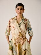 Print Blocked Dress view 4