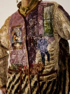 Collarless Quilted Jacket view 5