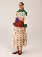 Panel Shirt Set(Panel Shirt + Wrap Skirt) view 2