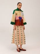 Panel Shirt Set(Panel Shirt + Wrap Skirt) view 3