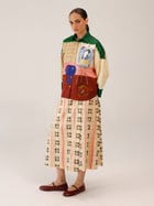 Panel Shirt Set(Panel Shirt + Wrap Skirt) view 6