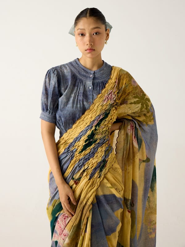 Cord — Smocked Saree + Top