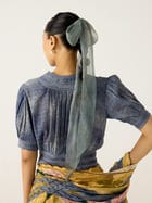Smocked Saree + Top view 11