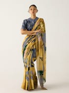 Smocked Saree + Top view 3