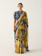 Smocked Saree + Top view 4