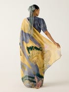 Smocked Saree + Top view 8