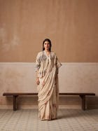 Smocked Saree view 1
