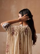 Smocked Saree view 6