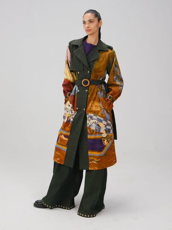 Cord — Denim Trench Set