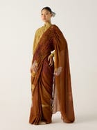 Smocked Saree view 1