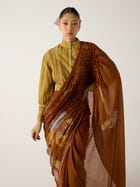 Smocked Saree view 7