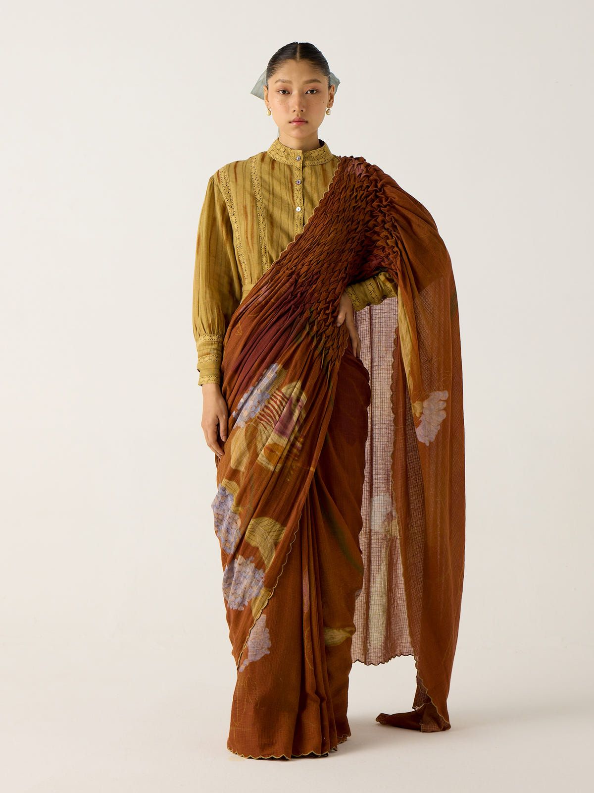 Smocked Saree - image 10