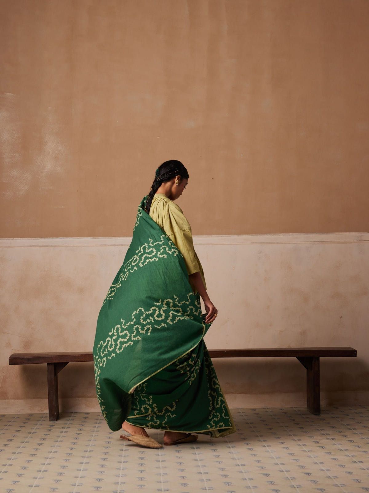 Smocked Saree + Top - image 4