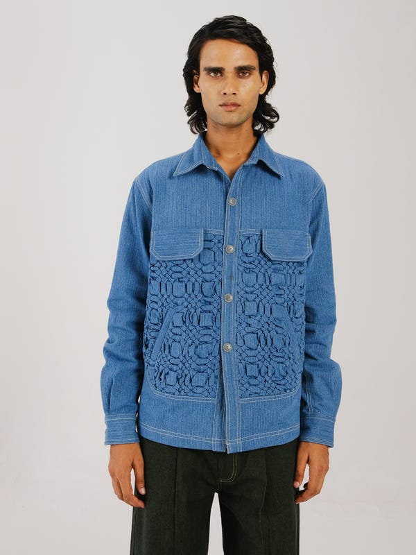 Cord — Smocked Collar Jacket