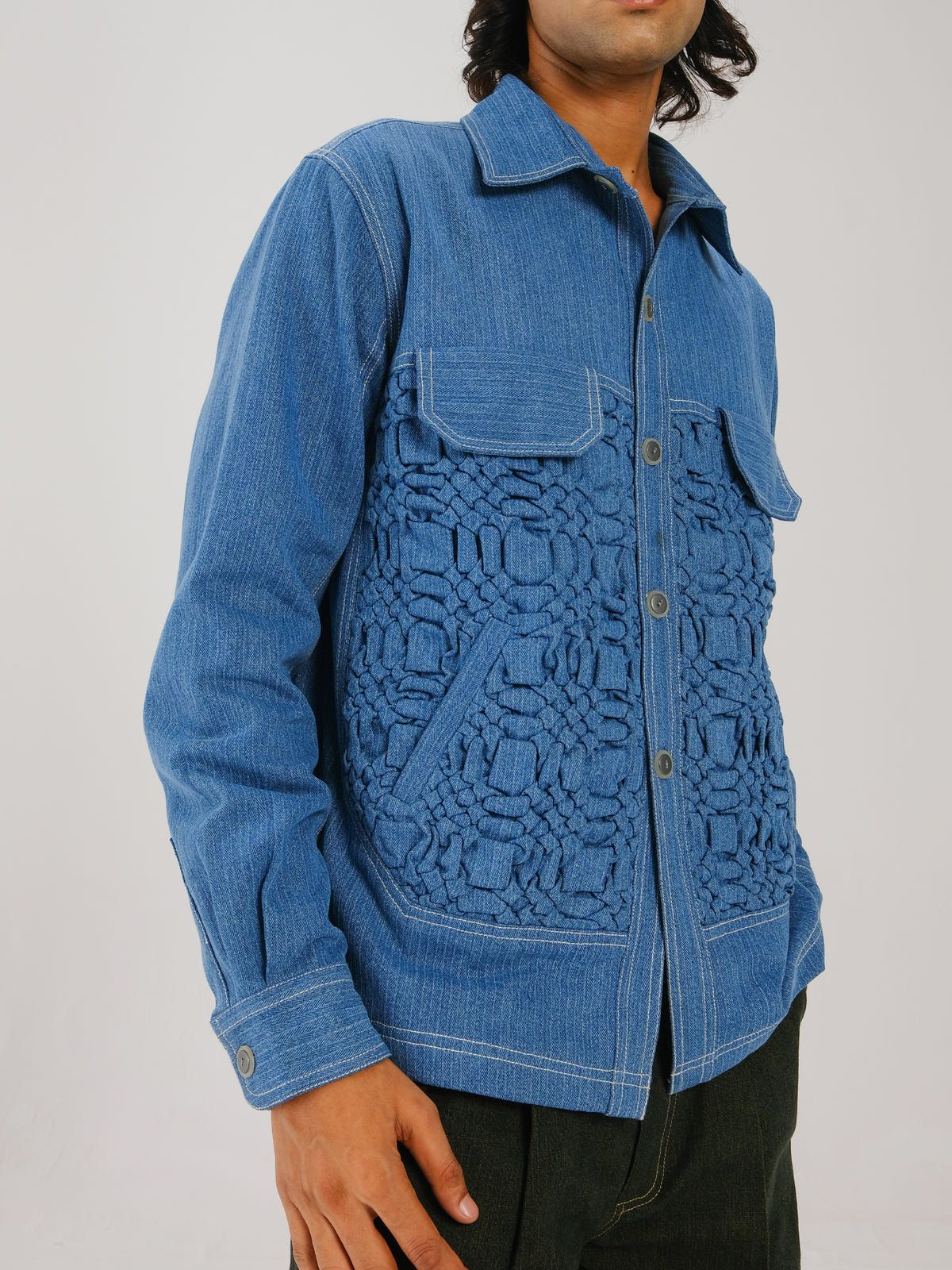 Smocked Collar Jacket - image 6