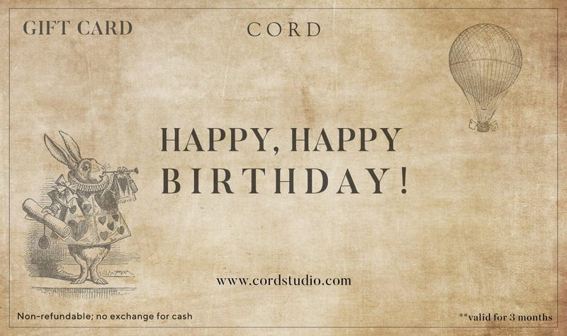 Birthday Gift Cards