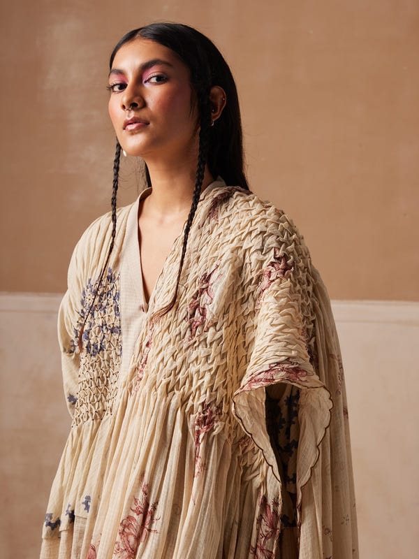 Cord — Smocked Saree + Top