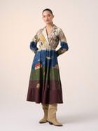 Print Blocked Dress view 1