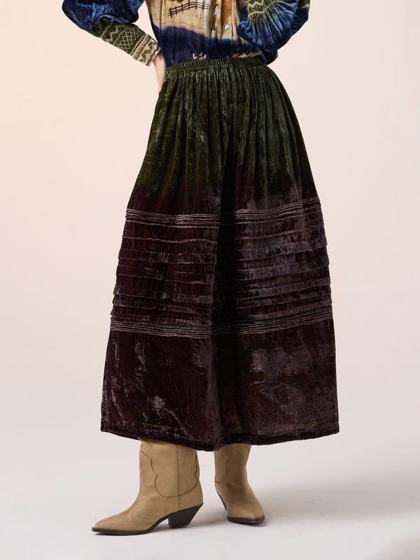Cord — Pintuck Skirt