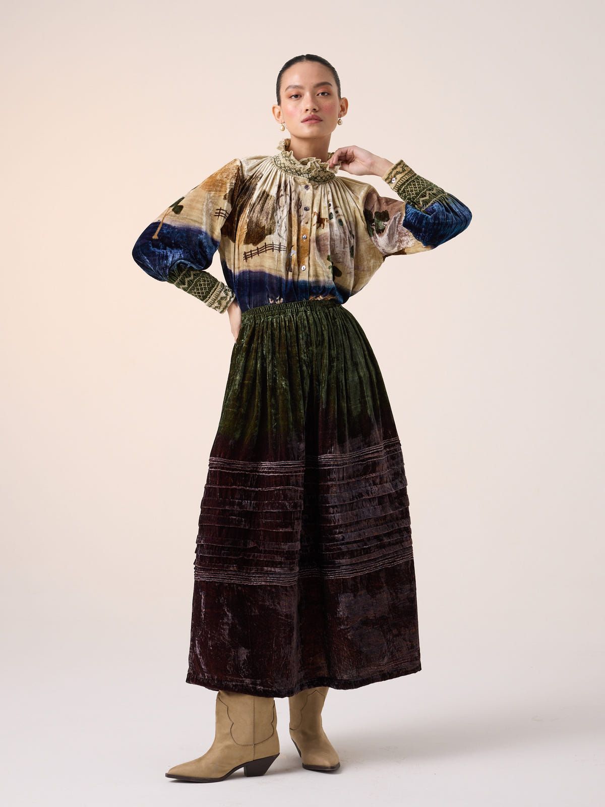 Pintuck Skirt - image 3