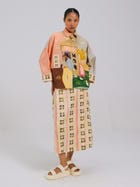 Panel Shirt Set(Panel Shirt + Wrap Skirt) view 4
