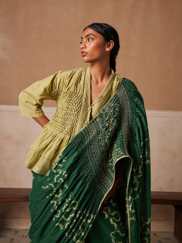 Cord — Smocked Saree