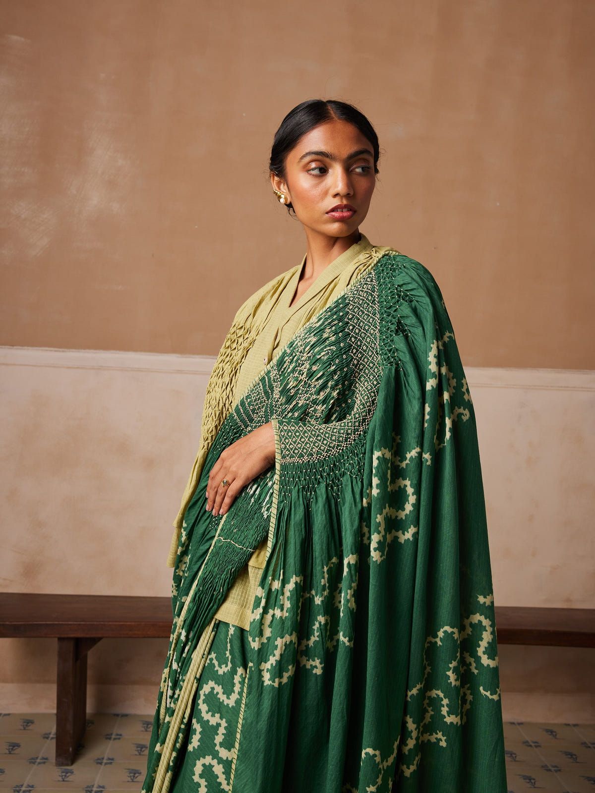 Smocked Saree - image 6