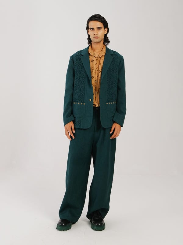 Cord — Front Smocked Blazer