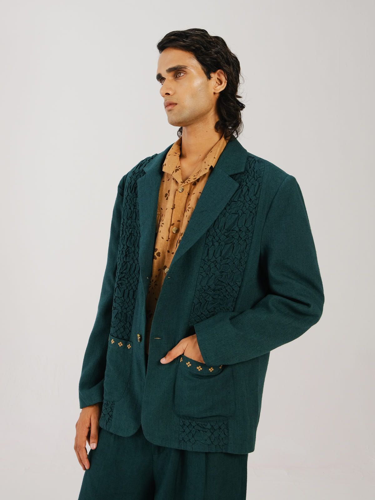 Front Smocked Blazer - image 5
