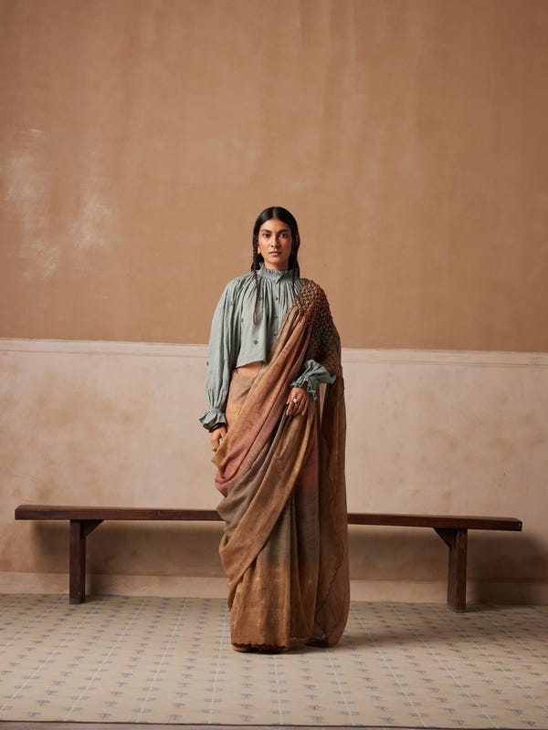 Cord — Smocked Saree + Top