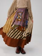 Print Blocked Skirt view 3