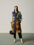 Denim Trench Jacket view 1
