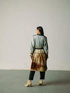 Denim Trench Jacket view 3