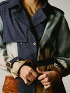 Denim Trench Jacket view 4