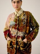 Collarless Quilted Jacket view 2