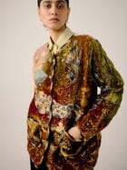 Collarless Quilted Jacket view 4