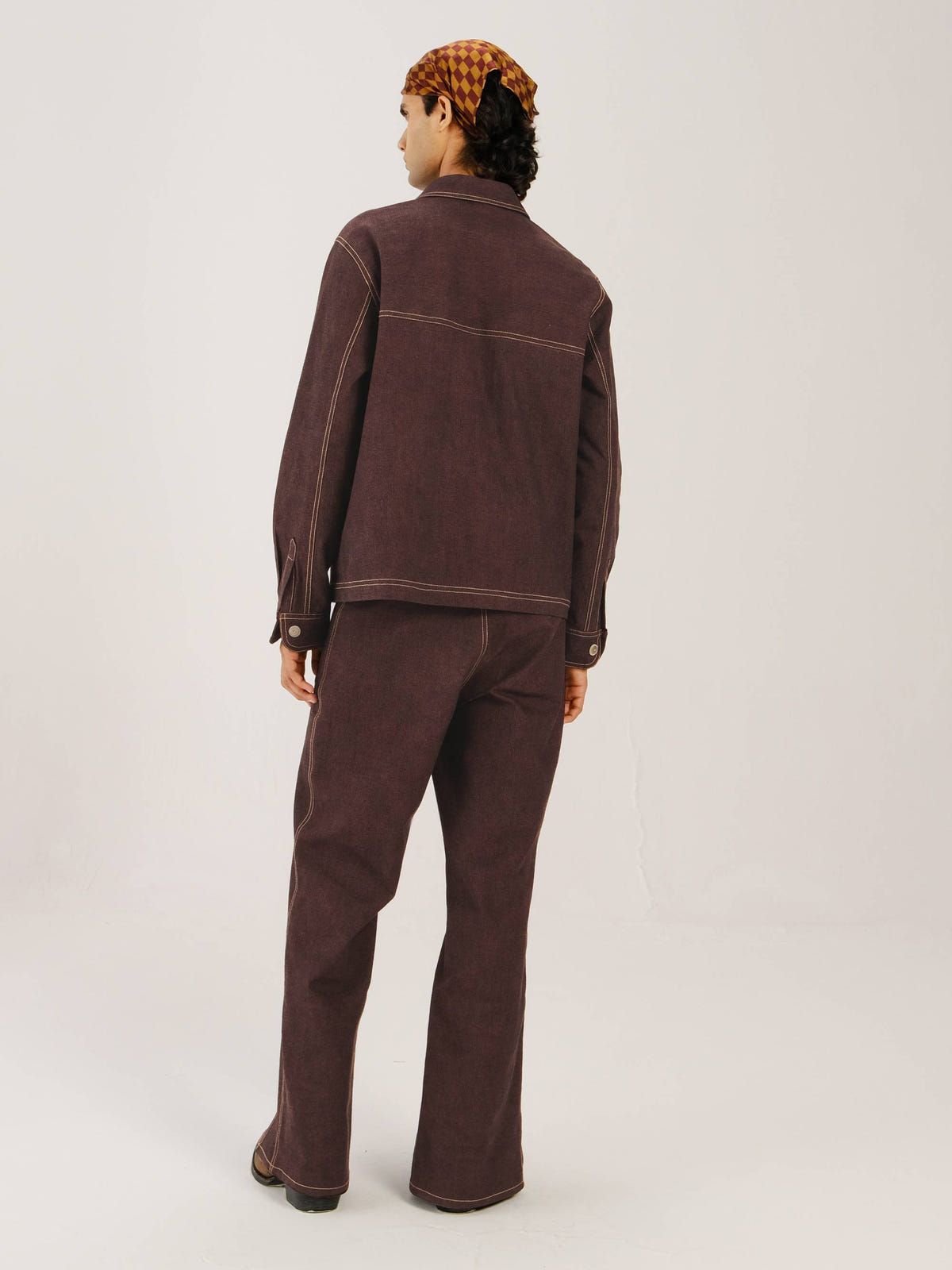 Smocked Collar Jacket Set - image 4