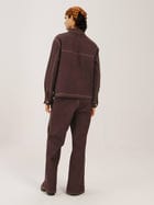 Smocked Collar Jacket Set view 4