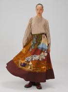 Print Blocked Skirt view 3