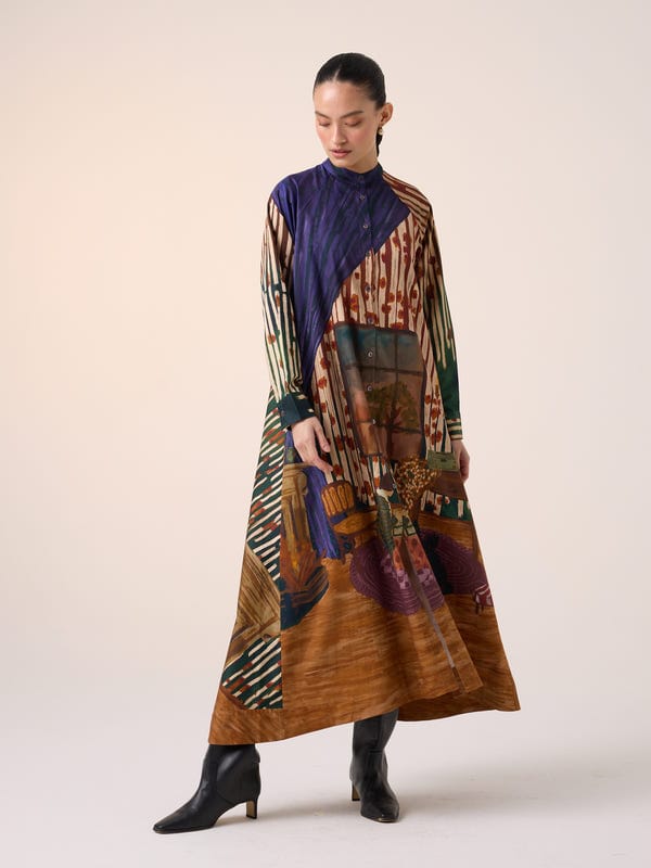 Cord — A-Line Long Dress