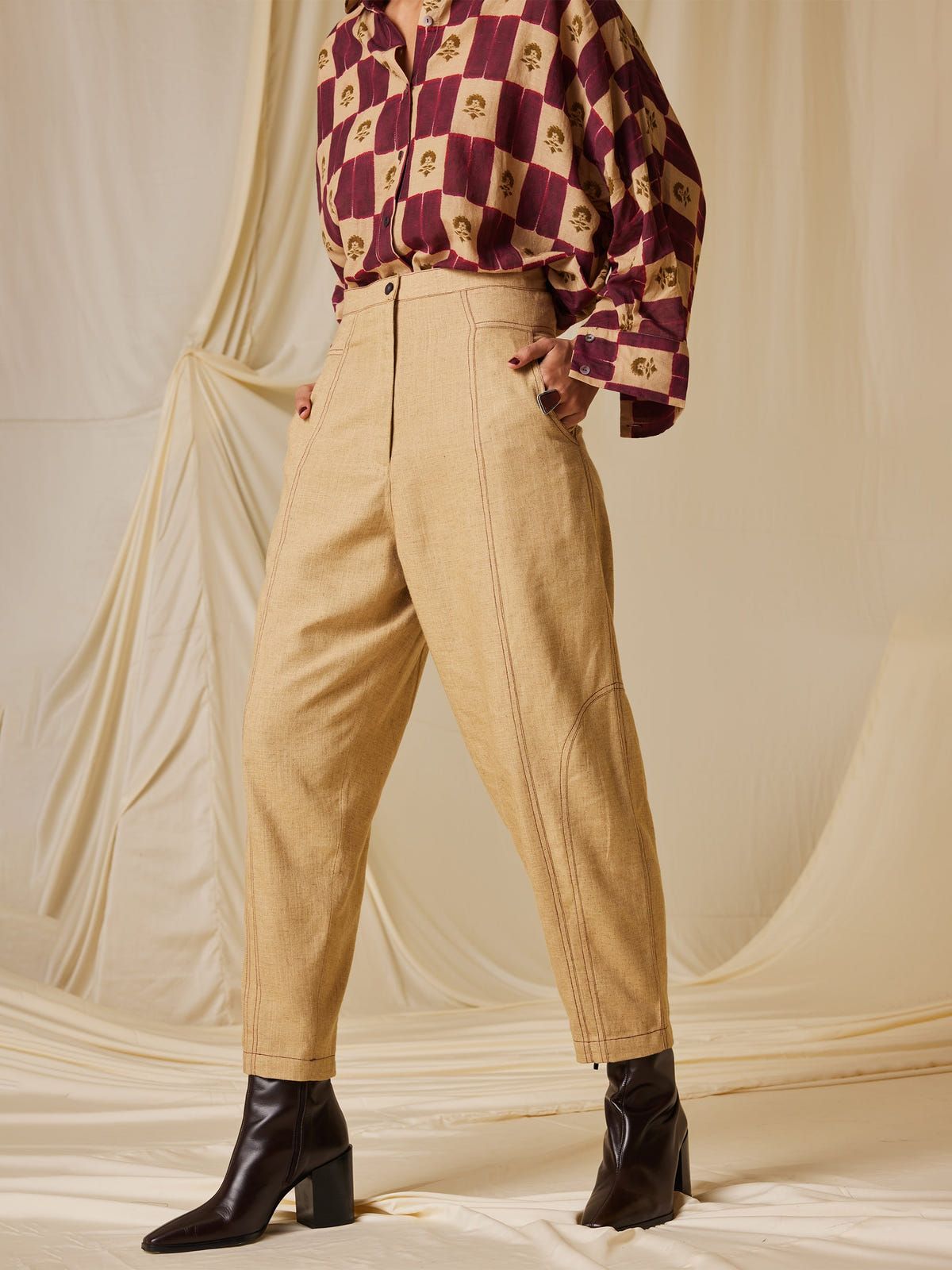 Top Stitch Pants - image 1