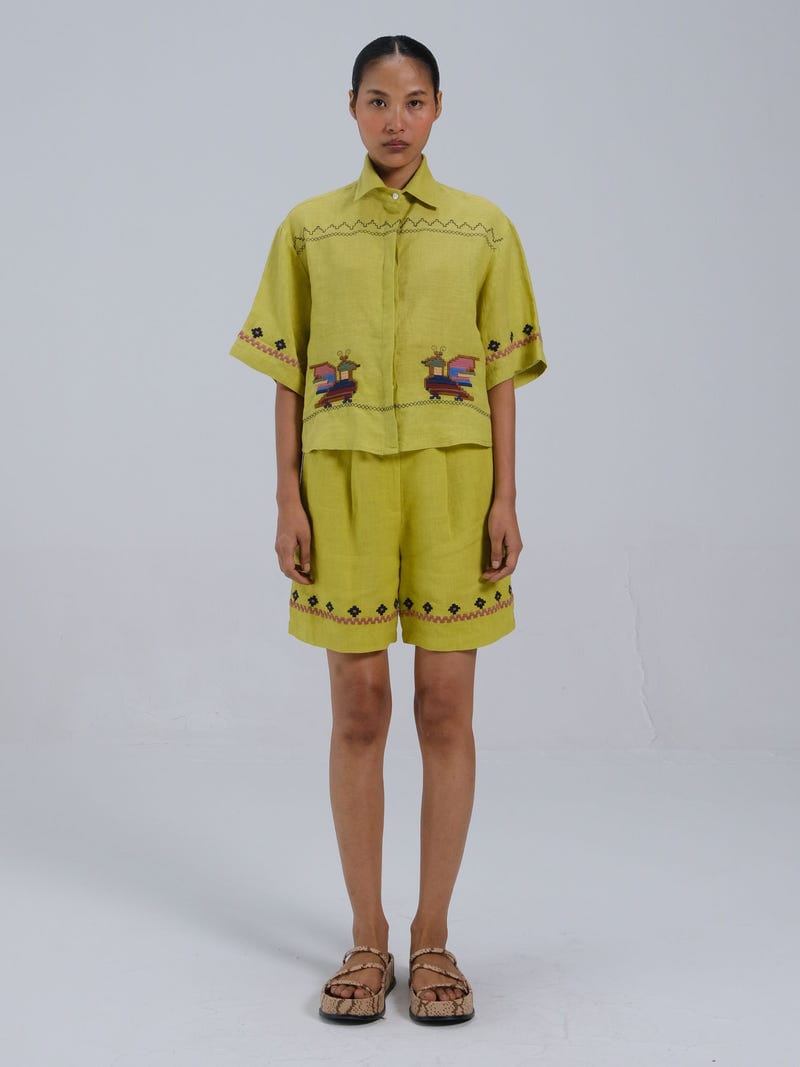 Leo Set (Ava Shirt+ Wide Leg Shorts)
