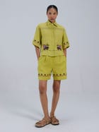 Leo Set (Ava Shirt+ Wide Leg Shorts) view 4